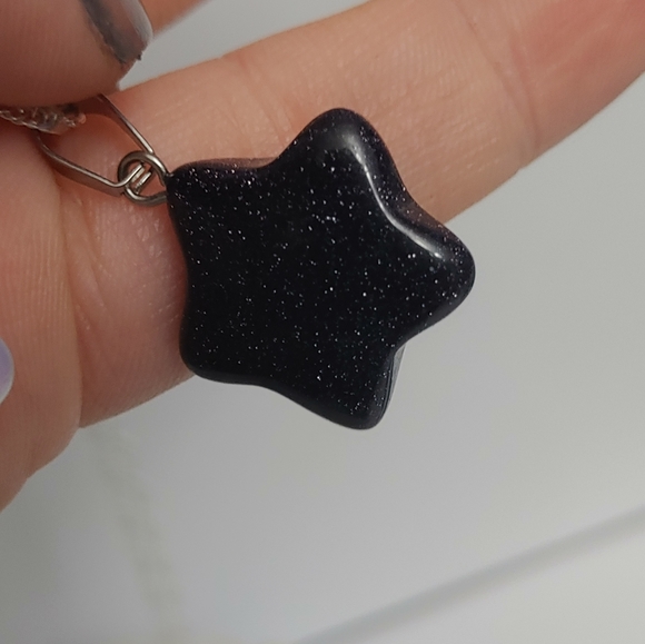 925 Gemstone Starfish Necklace - Picture 8 of 10